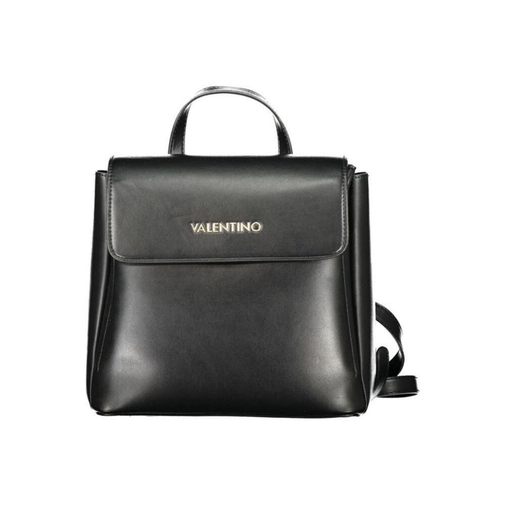 Mario Valentino Black Polyurethane Women's Women's Backpack